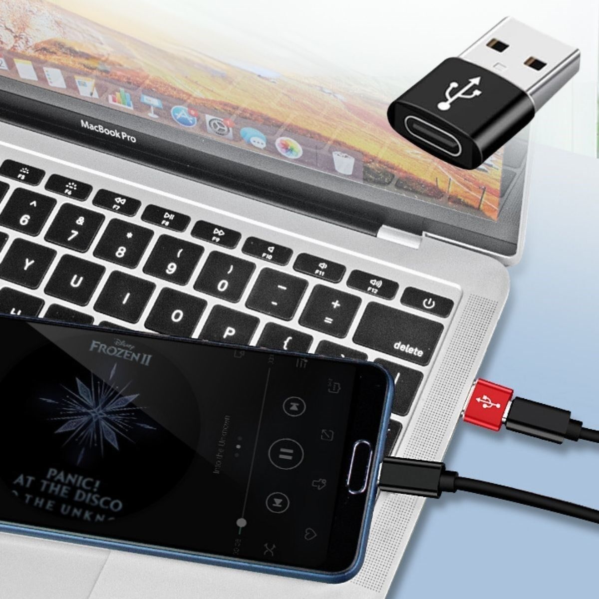 USB'den TYPE-C 'ye Dönüştürücü Adaptör