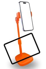 Tablet ve Telefon Tutucu Plastik Aparat Turuncu Telefon Standı