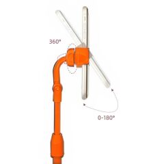 KanguruMarkt® Masa Üstü Tablet ve Telefon Tutucu Plastik Aparat Turuncu Telefon Standı