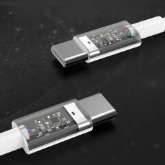 KanguruMarkt® Apple 15/15 Pro Type-C to Type-C Hasır Örgü Hızlı Şarj Kablosu (1m)