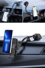 KanguruMarkt® Ayarlanabilir Vakum Kilitli Cam Ve Torpidoya Takılabilen Telefon Tutucu