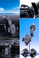 KanguruMarkt® Güçlü Vantuzlu Araç İçi Konsol Üstü Telefon Tutucu Aparat