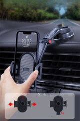 KanguruMarkt® Güçlü Vantuzlu Araç İçi Konsol Üstü Telefon Tutucu Aparat