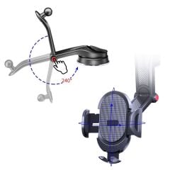 Güçlü Vantuzlu Araç İçi Konsol Üstü Telefon Tutucu