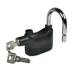 KanguruMarkt® Desibel Siyah Alarmlı Çok Fonksiyonlu Ekstra Güvenlikli Kare Asma Dolap Kilidi