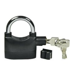 KanguruMarkt® Desibel Siyah Alarmlı Çok Fonksiyonlu Ekstra Güvenlikli Kare Asma Dolap Kilidi