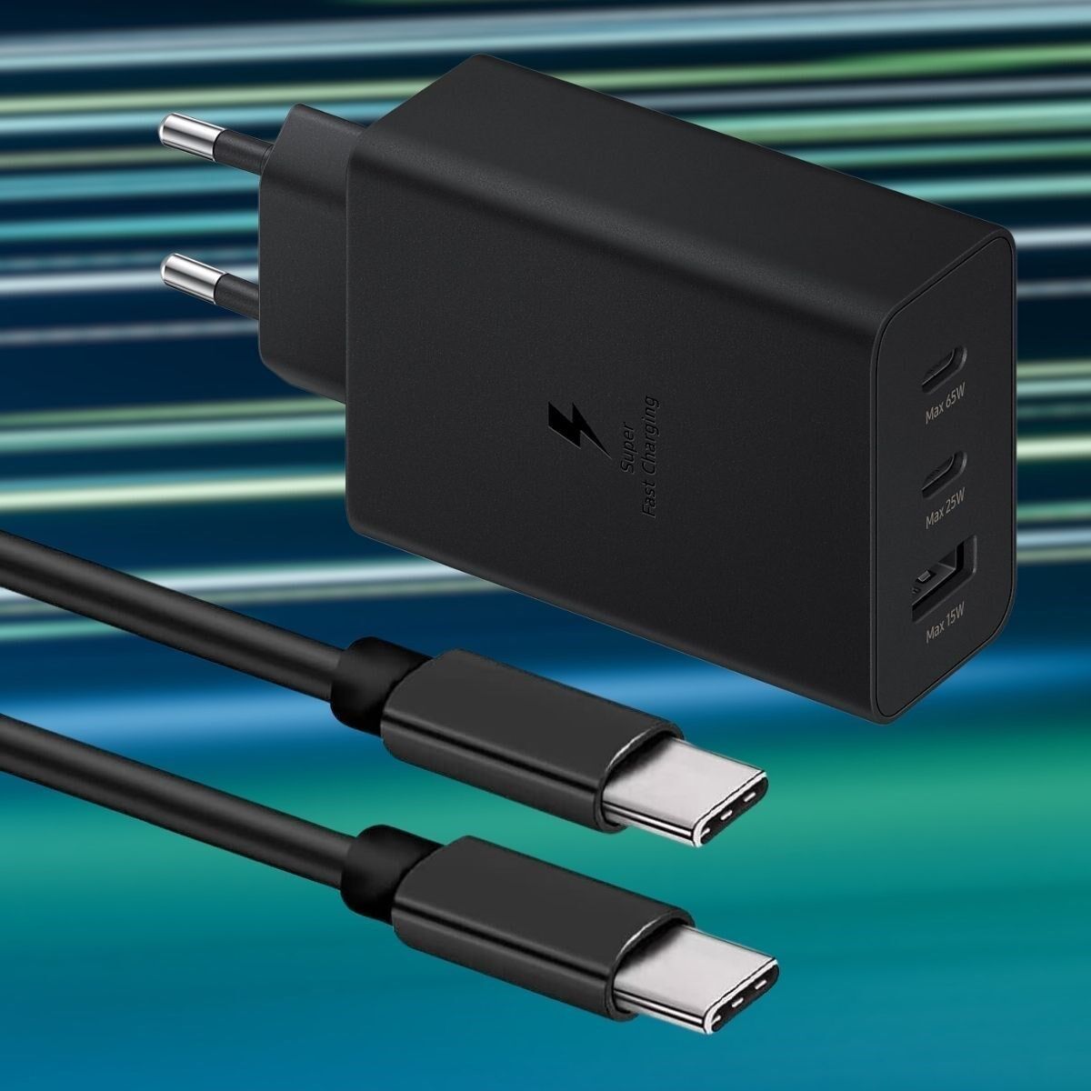 KanguruMarkt® 65W Hızlı Şarj Edebilen TYPE C uçlu Şarj Aleti