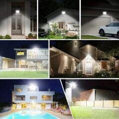 KanguruMarkt® Dış Mekan ve Kamp İçin USB İle Şarj Olan 4 Farklı Işık Modlu Güçlü  Projektör Lamba 200W 3600 Mah