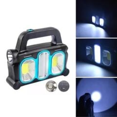 KanguruMarkt®  Hurry Bolt Güneş Enerjili Taşınabilir Çalışma Lambası – Powerbank Özellikli