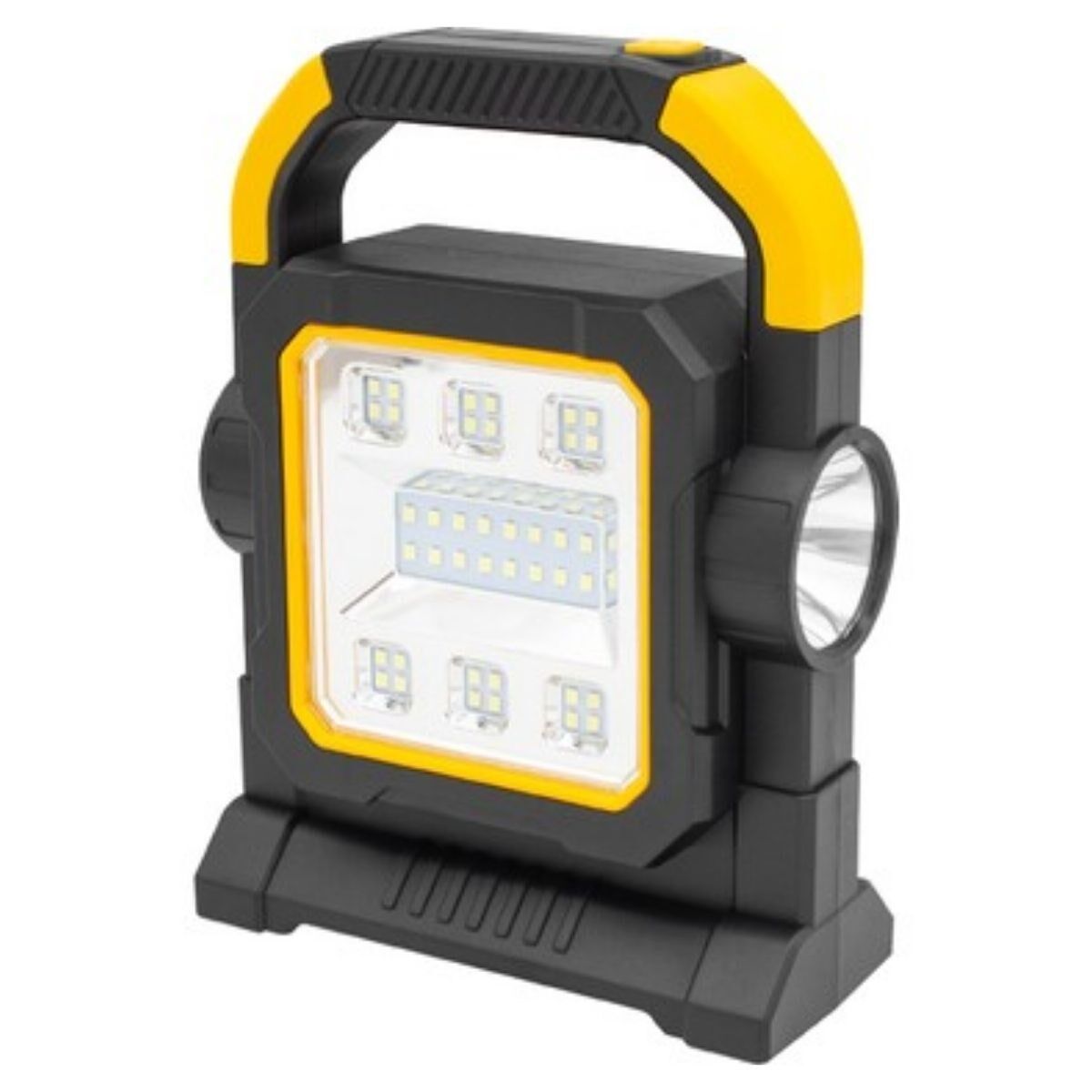 KanguruMarkt®  HelloCloud Şarjlı Solar LED Çalışma Işığı | USB Çıkışlı Taşınabilir Projektör Lamba