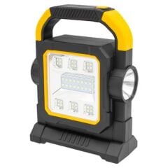 KanguruMarkt®  HelloCloud Şarjlı Solar LED Çalışma Işığı | USB Çıkışlı Taşınabilir Projektör Lamba