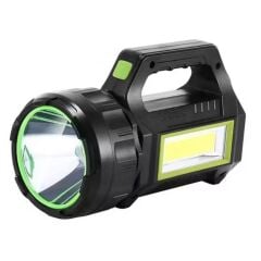 KanguruMarkt® Şarjlı LED El Feneri 10W Taşınabilir Acil Durum Lambası USB Şarjlı & Yan COB Işıklı