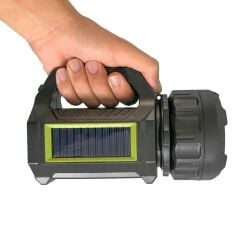 KanguruMarkt® Şarjlı LED El Feneri 10W Taşınabilir Acil Durum Lambası USB Şarjlı & Yan COB Işıklı