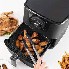KanguruMarkt® Renkli Isıya Dayanıklı Yıkanılabilir Silikon Fırın Ve Airfryer Yuvarlak Pişirme Matı 20 Cm