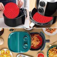 Renkli Isıya Dayanıklı Yıkanılabilir Silikon Fırın ve Airfryer Pişirme Matı