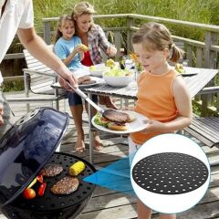 KanguruMarkt® Renkli Isıya Dayanıklı Yıkanılabilir Silikon Fırın Ve Airfryer Yuvarlak Pişirme Matı 23 Cm