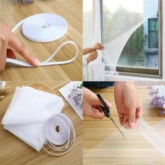 KanguruMarkt® Tüm Cam Pencere Kapılara Uyumlu Çift Kanat Pencere Sinekliği