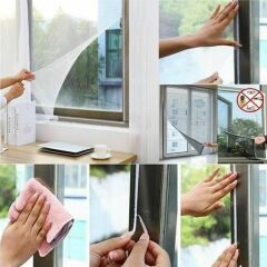 KanguruMarkt® Tüm Cam Pencere Kapılara Uyumlu Çift Kanat Pencere Sinekliği