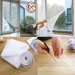 KanguruMarkt® Tüm Cam Pencere Kapılara Uyumlu Çift Kanat Pencere Sinekliği