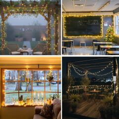 5 Farklı Işık Modlu 10 Metre Boncuk Model Dekoratif Led