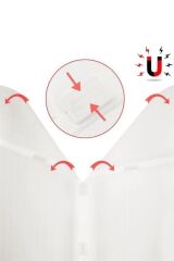 KanguruMarkt® Pratik Manyetik Mıknatıslı Beyaz Kapı Pencere Sinekliği Tülü 90 x 210 cm