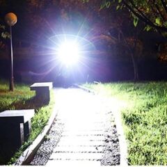 Solar Enerjili USB ile Şarj Edilebilir Ledli Bisiklet Feneri Kornalı