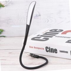 USB Girişli 14 Ledli 3 Kademeli Dokunmatik Masa/Kitap Okuma Lambası Ledi Siyah