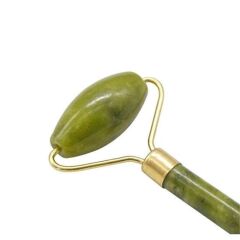 Özel Süngerli Kırılmaz Çift Taraflı 2li Jade Roller Yeşim Taş