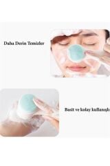 KanguruMarkt® 2li Set Çift Taraflı Cilt Temizleme Fırçası ve Yeşim Taşı Çift Taraflı Cilt Masaj Aleti