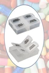 KanguruMarkt® 4 Öğün Günlük Hap İlaç Saklama Taşıma Kutusu İlaç Hatırlatıcı