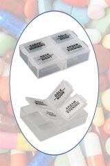 4 Öğün Günlük İlaç Saklama Taşıma Kutusu