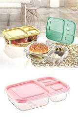 3 Bölmeli Saklama Erzak Kabı