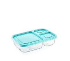 KanguruMarkt® 3 Bölmeli Sefer Tası Pratik Kolay Gıda Diyet Saklama Erzak Kabı