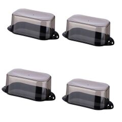 KanguruMarkt® Kilitli Plastik Kapaklı Kahvaltılık Tereyağlık Peynirlik Erzak Saklama Kabı Ap-9428