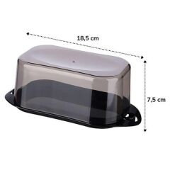 KanguruMarkt® Kilitli Plastik Kapaklı Kahvaltılık Tereyağlık Peynirlik Erzak Saklama Kabı Ap-9428