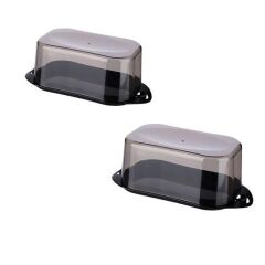 KanguruMarkt® Kilitli Plastik Kapaklı Kahvaltılık Tereyağlık Peynirlik Erzak Saklama Kabı Ap-9428