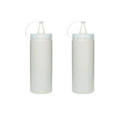 Şeffaf Kapaklı Sızdırmaz Sosluk Şişesi Plastik