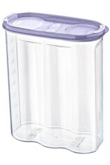 KanguruMarkt® 2 Kapaklı Ölçekli Erzak Kuru Gıda Saklama Kutusu Kabı 2,4 Litre-SA940