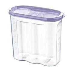 KanguruMarkt® 2 Kapaklı Ölçekli Erzak Kuru Gıda Saklama Kutusu Kabı - 1,7 Litre - SA935