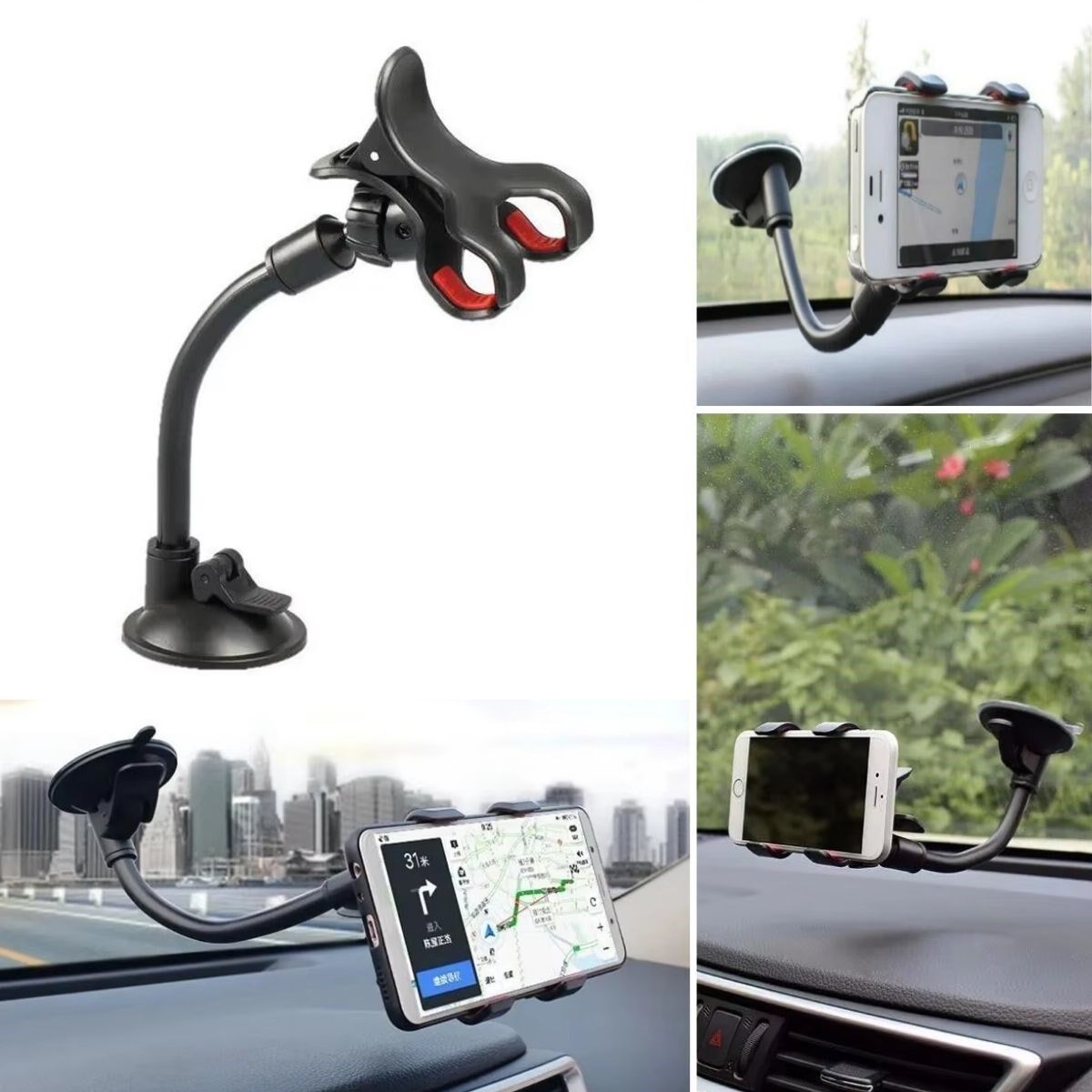 Güçlü Vakumlu Akrobat 360° Araç Telefon Tutucu