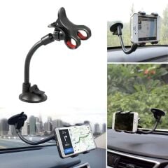 Güçlü Vakumlu Akrobat 360° Araç Telefon Tutucu