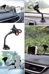 Güçlü Vakumlu Akrobat 360° Araç Telefon Tutucu