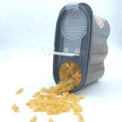 KanguruMarkt® 2 Kapaklı Ölçekli Erzak Saklama Kabı - 1,2 Litre - SA930