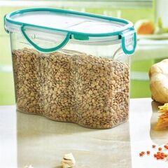 KanguruMarkt® Kilitli Kapaklı Contalı Hava,Su Sıvı Geçirmez 1,7 Litre Erzak Saklama Kabı-SA585