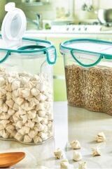 Kilitli Kapaklı 1,2 Litre Erzak Saklama Kabı