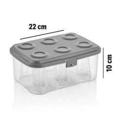 KanguruMarkt® 6 lı Çay Bardağı Taşıma ve Saklama Kutusu Piknik Tipi Bardak Kırılma Önleyici