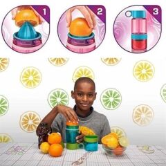 KanguruMarkt® Narenciye Limon Sıkmalı Pratik Detoks Toksin Atıcı Su Matarası Spor Şişesi