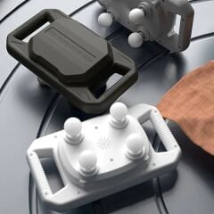 KanguruMarkt® 4 Başlıklı Masaj Tabancası – 12W Derin Doku & Kas Ağrısı Giderici, 20 Seviye & 6 Mod - Siyah