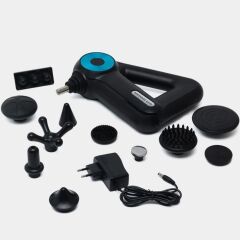 KanguruMarkt® 12 Farklı Başlıklı Profesyonel Masaj Tabancası - Kas Gevşetici ve Yorgunluk Giderici Masaj Aleti