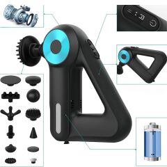 12 Farklı Başlıklı Profesyonel Masaj Tabancası